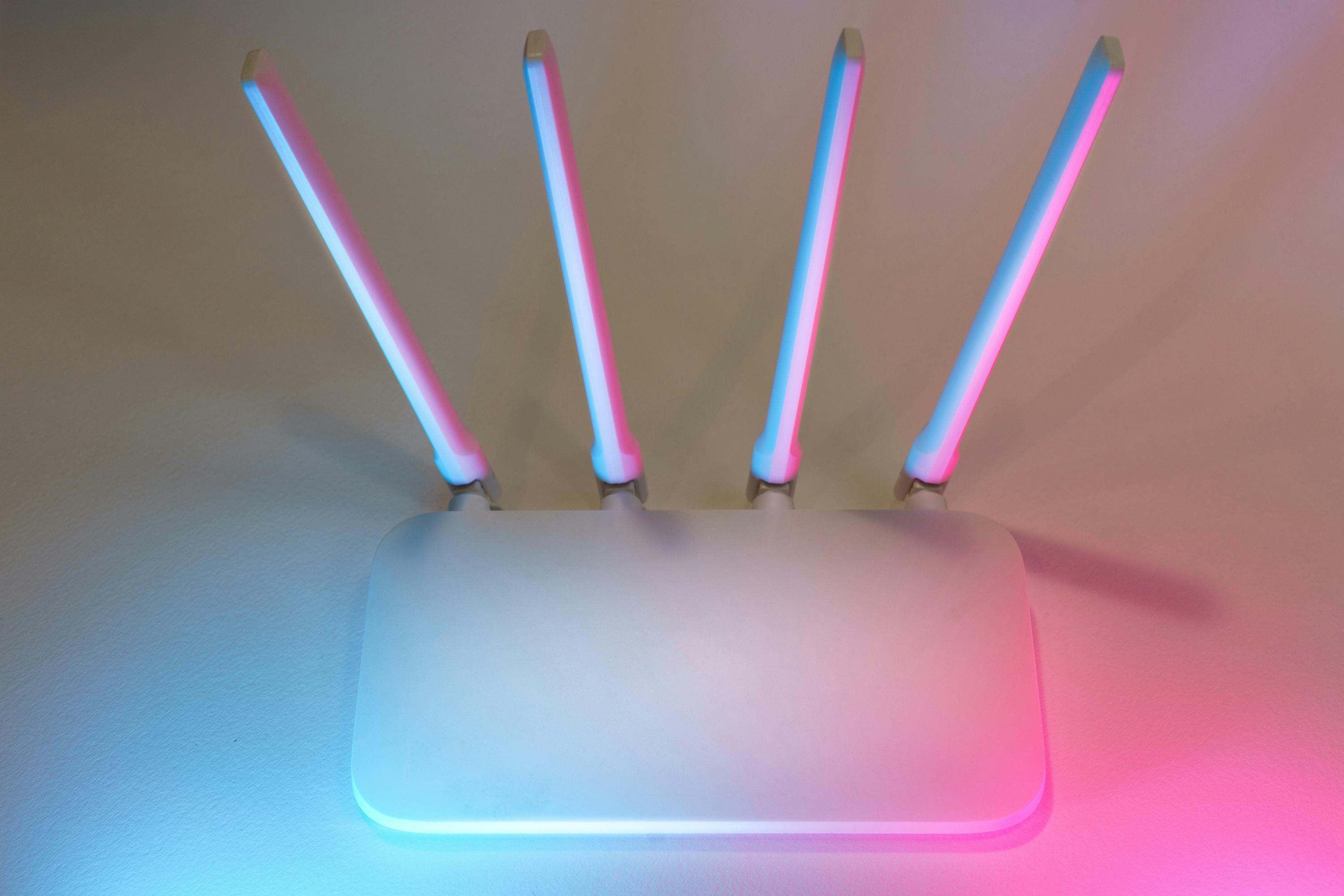Wi-Fi router with signal lights